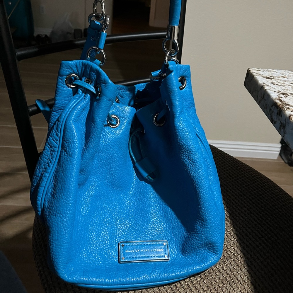 New listing! Marc Jacobs Too Hot To Handle Bag Blue Bucket Bag Un Authenticated